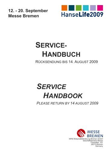 SERVICE- HANDBUCH SERVICE HANDBOOK - HanseLife
