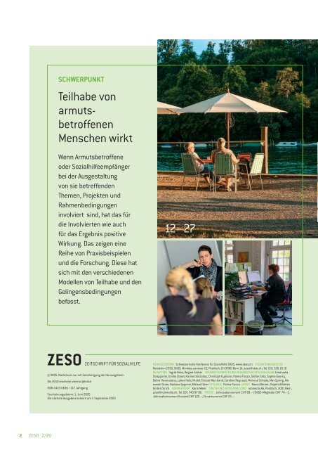 ZESO 2/20 Teilhabe ist wichtig und wirkt