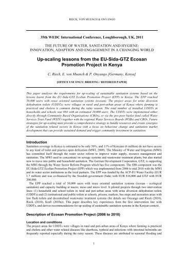 WEDC-Rieck-ecosan-upscaling-kenya-2010-revised ... - SuSanA