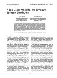 v3301051 A Log-Linear Model for the Birnbaum- Saunders ...