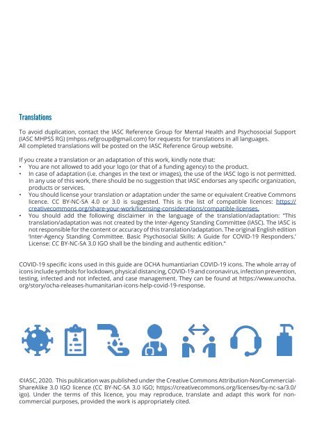 WHO - Basic  Psychosocial Skills- a guide for covid-19 responders