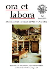 ora et labora - Heft Nr 43 - Kloster St. Marienthal