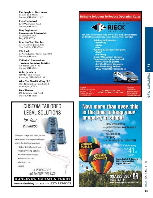 Rieck Services - Dayton Area Chamber of Commerce