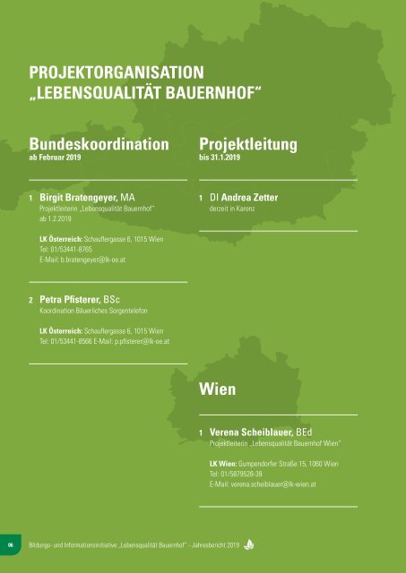 Lebensqualität Bauernhof Jahresbericht 2019