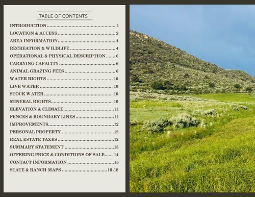 McCarty Canyon Ranch Offering Brochure