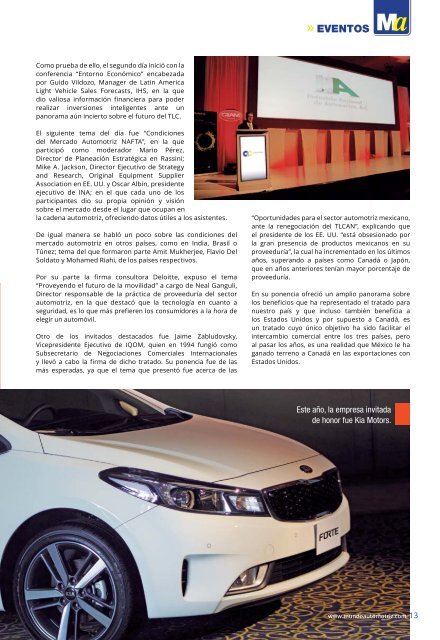 Mundo Automotriz La Revista No. 256 Julio 2017