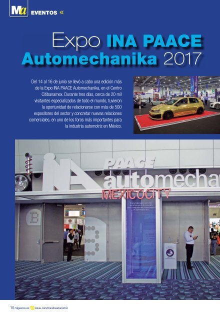 Mundo Automotriz La Revista No. 256 Julio 2017