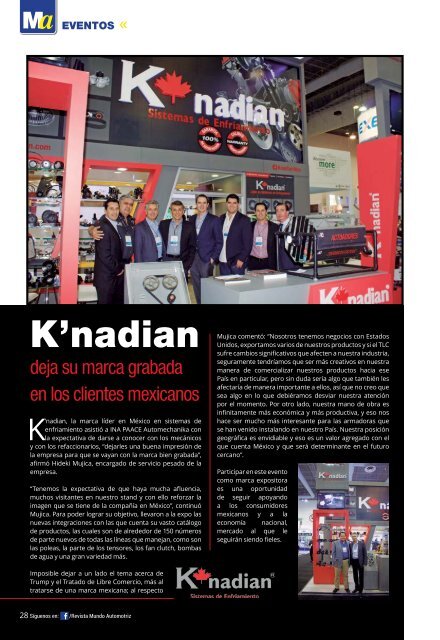 Mundo Automotriz La Revista No. 256 Julio 2017