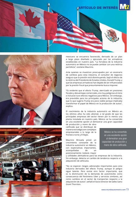 Mundo Automotriz La Revista No. 256 Julio 2017