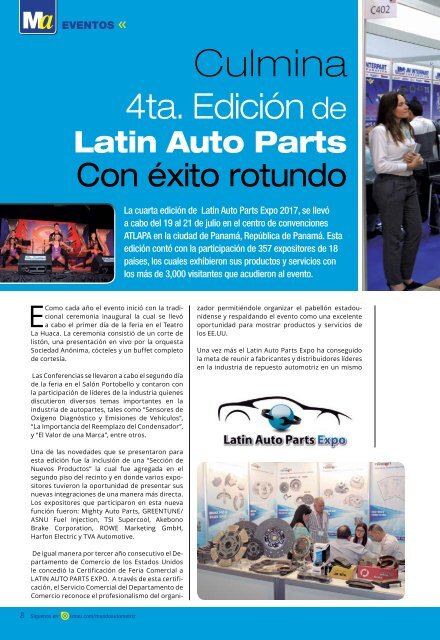 Mundo Automotriz La Revista No. 258 Septiembre 2017