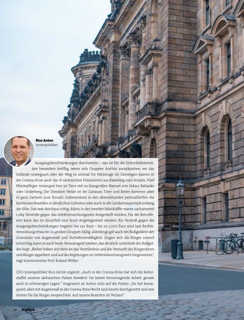 CDU-Magazin Einblick (Ausgabe 10) - Thema: Corona