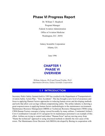 Printing - Human Factors in Aviation Maintenance & Inspection ...