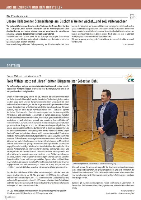 Monatsblatt Heilsbronn - Juni 2020