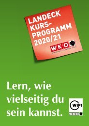 WIFI Landeck Kursprogramm 2020/21