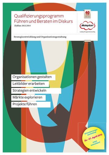 Qualifizierungsprogramm 2013 - 2014 - Metaplan