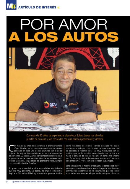 Mundo Automotriz La Revista No. 242 Mayo 2016
