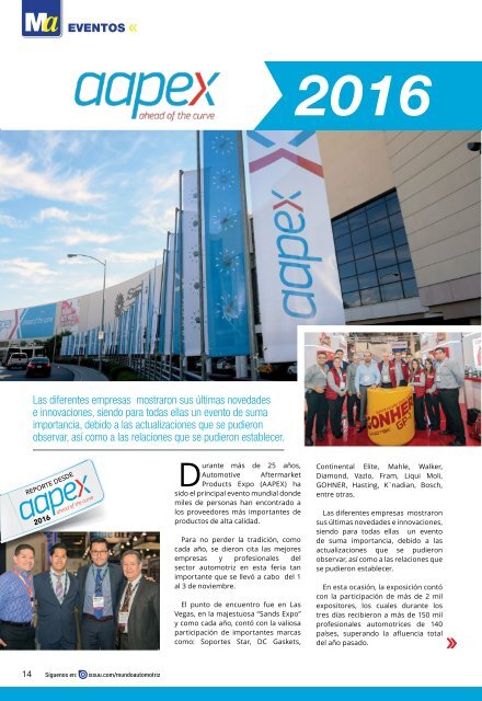 Mundo Automotriz La Revista No. 249 Diciembre 2016