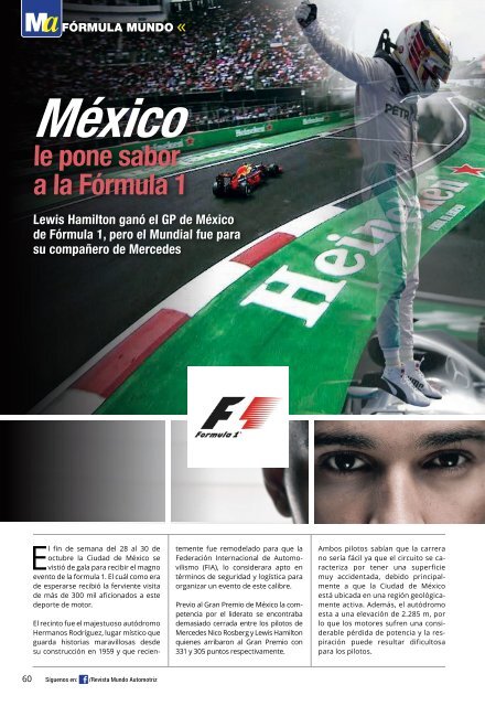 Mundo Automotriz La Revista No. 249 Diciembre 2016