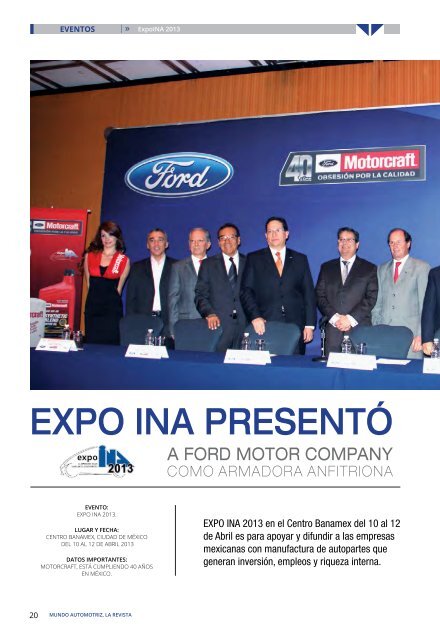 Mundo Automotriz La Revista No. 204 Marzo 2013