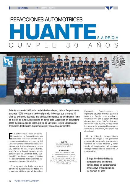 Mundo Automotriz La Revista No. 207 Junio 2013