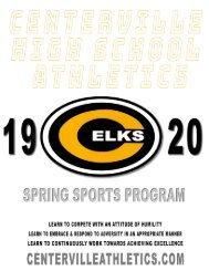 2020 Athletic Boosters - Spring Program Book