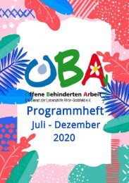 OBA Programmheft Juli bis Dezember 2020