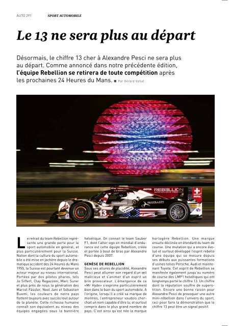  Magazine de l’Automobile Club de Suisse 2/2020