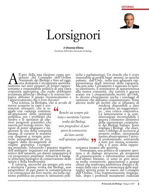 Il Giornale dei Biologi - N. 6