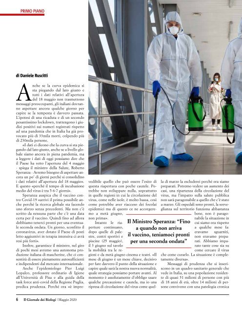 Il Giornale dei Biologi - N. 6