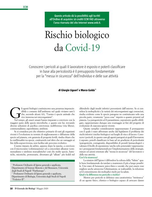 Il Giornale dei Biologi - N. 6