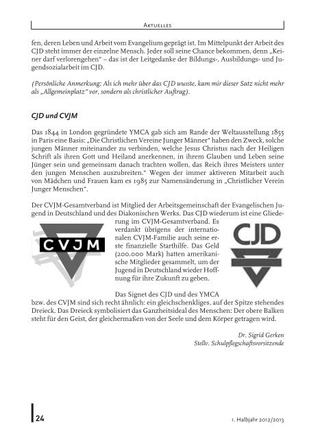 JUGENDDORFPROGRAMM - CJD Christophorusschule Königswinter