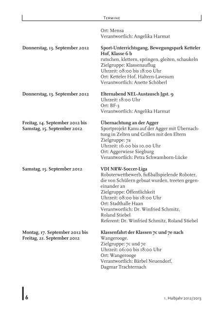 JUGENDDORFPROGRAMM - CJD Christophorusschule Königswinter