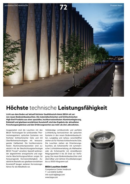 architektur Fachmagazin Ausgabe 4 2020
