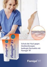 Flamigel® RT Broschüre für medizinische Fachkräfte