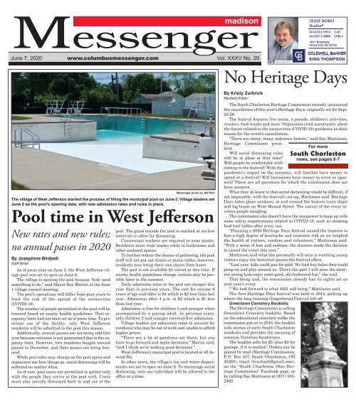 Madison Messenger - June 7th, 2020