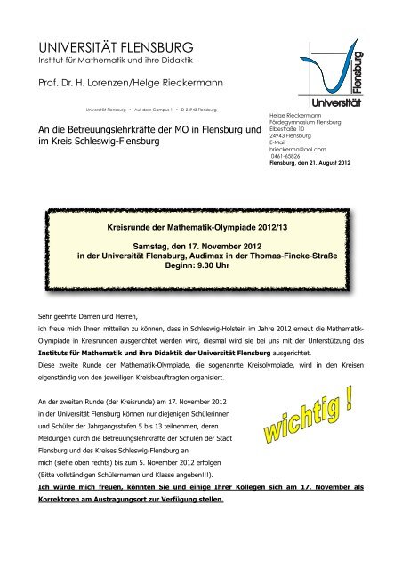 hier - Universität Flensburg