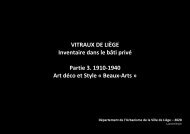 Vitraux de Liège - Partie 3 - 1910-1940 - Art déco et style 