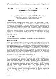 SWQM - A simple river water quality model for assessment of urban ...