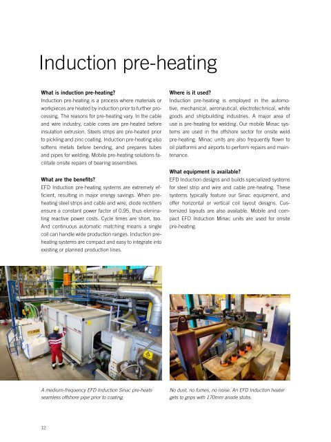 Induction heating applications