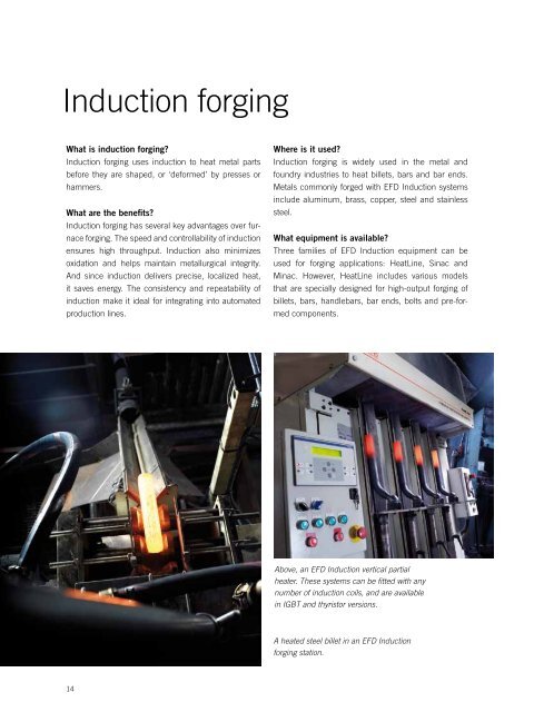 Induction heating applications