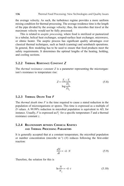 Thermal Food Processing