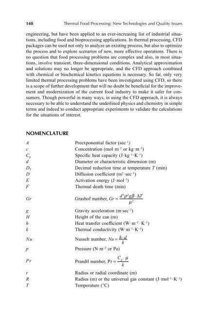 Thermal Food Processing