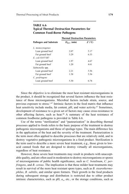 Thermal Food Processing