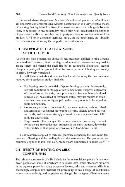 Thermal Food Processing