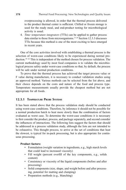 Thermal Food Processing