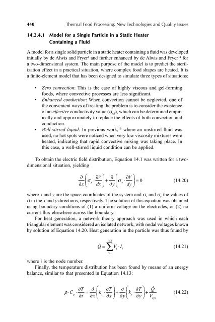 Thermal Food Processing