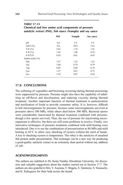 Thermal Food Processing