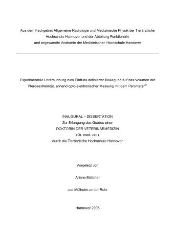 Aus dem Fachgebiet Allgemeine Radiologie und Medizinische ...