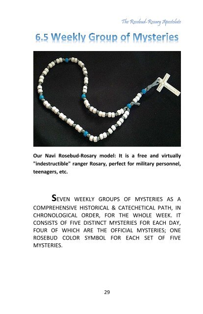 The Rosebud-Rosary Apostolate