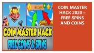 COIN MASTER HACK 2020 – FREE SPINS AND COINS